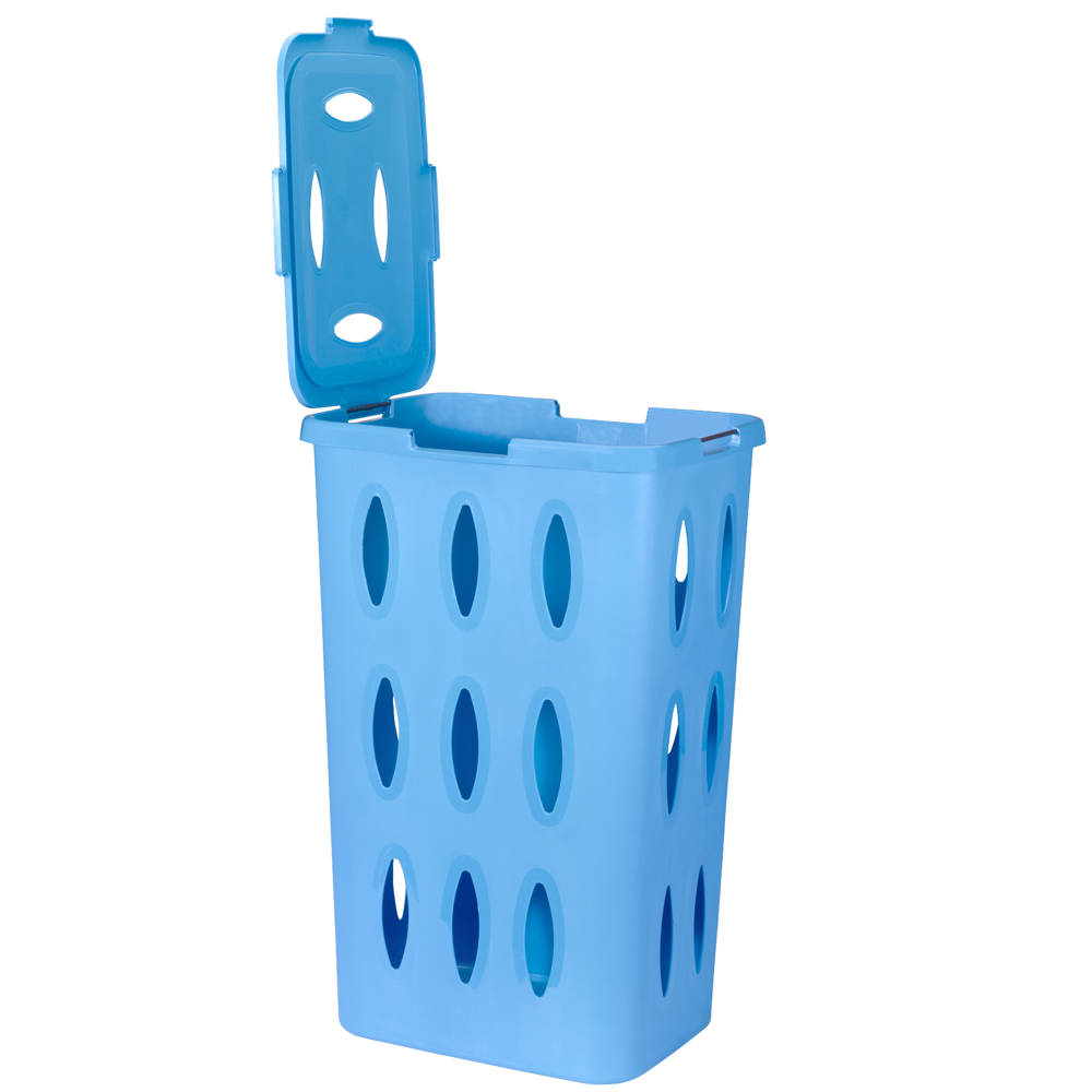 Cesto Rectangular para Ropa sucia con Tapa, 4 colores - 60 litros