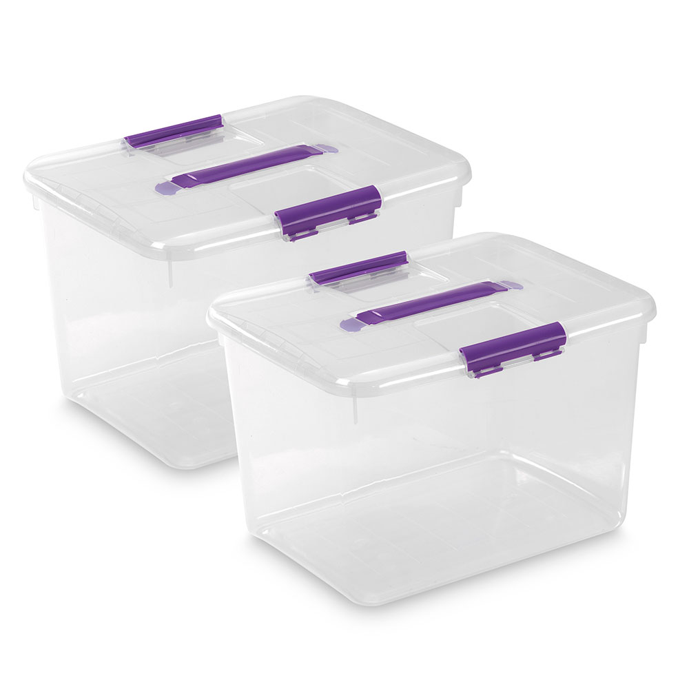 Cajas de Almacenaje Transparentes – Cajas Organizadoras de Plástico con  Tapa hermética, cajas plastico almacenaje 