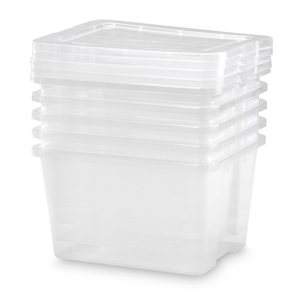 Comfort House - Caja Plástico Almacenaje con Ruedas, Cierres y Tapa  Antipolillas – 52 Litros 31,95€ – 59,95€ .    . Cajas de plástico de