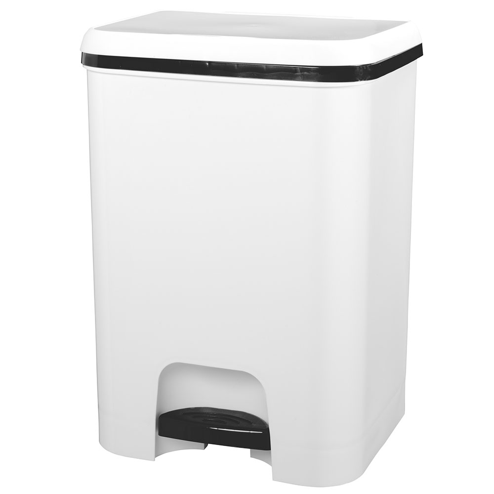 Cubo de Basura con Pedal Doble 2x30L Reciclaje, Blanco - Basura - Los  mejores precios