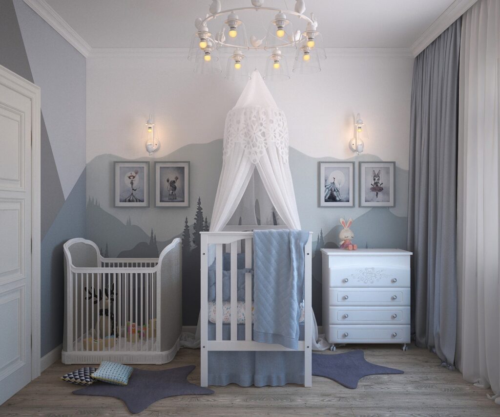 Ideas para decorar la habitación del bebé con cajoneras de plástico
