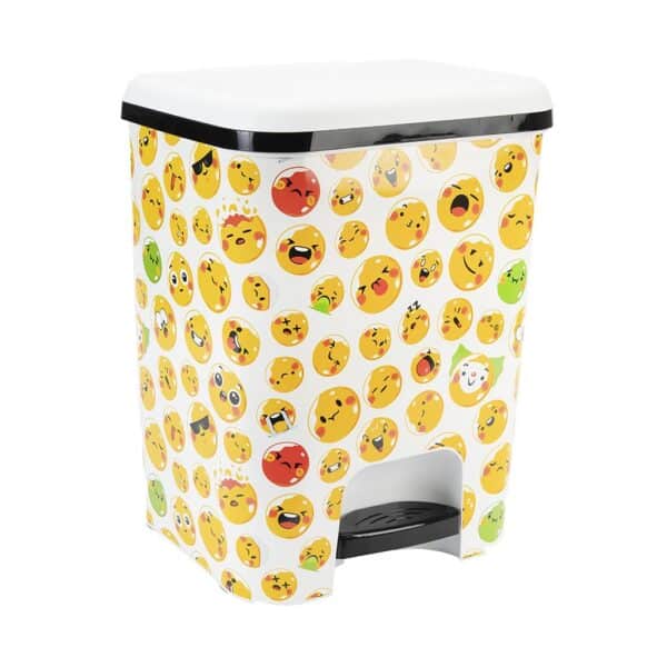 Cubo de Basura Pedal 26L Emoticonos